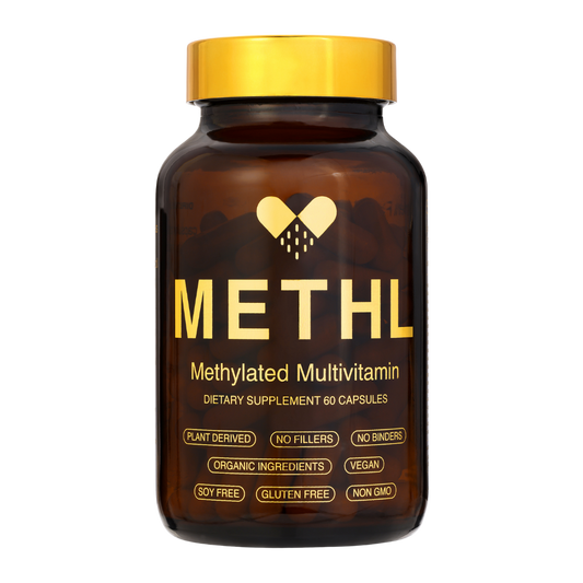 METHL'S Methylated Multivitamin - Organic - with Turmeric, Garlic and Fermented Greens Powder